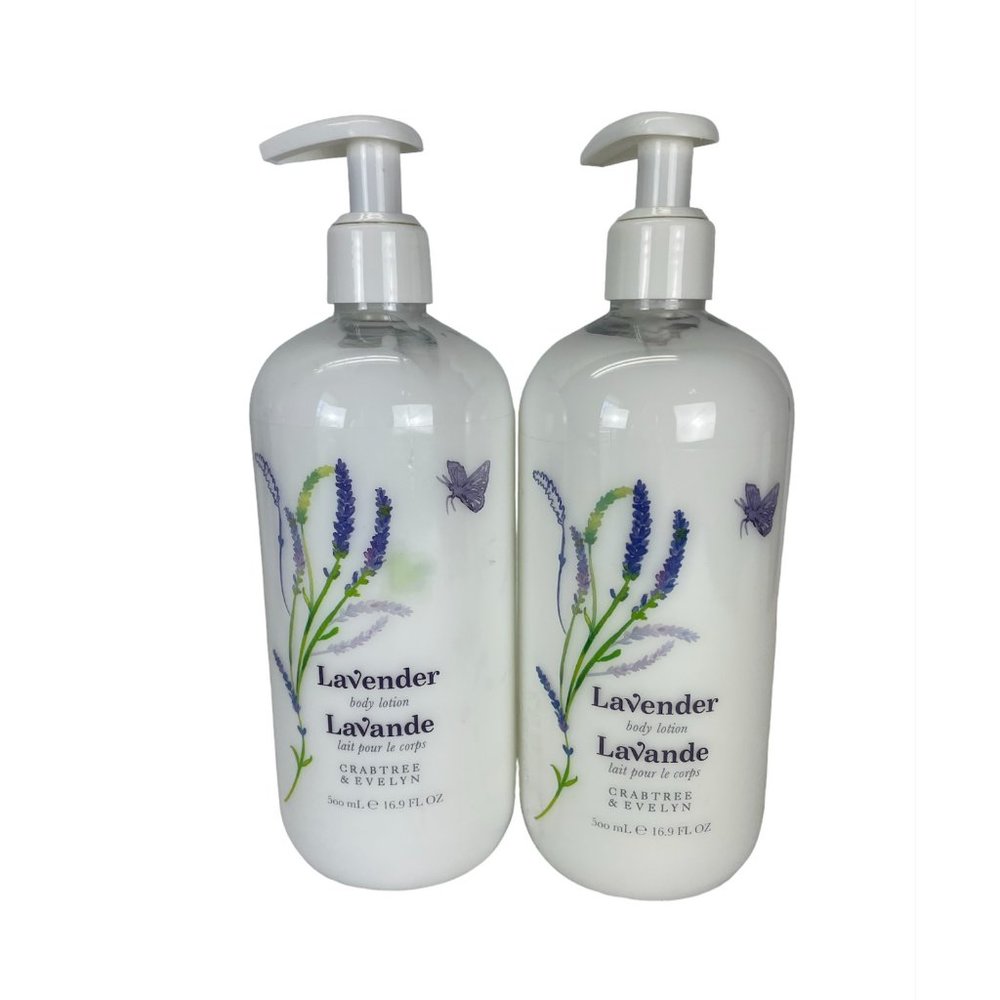 Crabtree & Evelyn Lavender Body Lotion 16.0 fl oz Set of 2